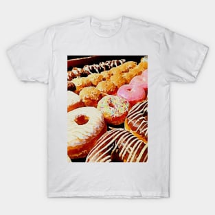 Watercolor donuts painting T-Shirt